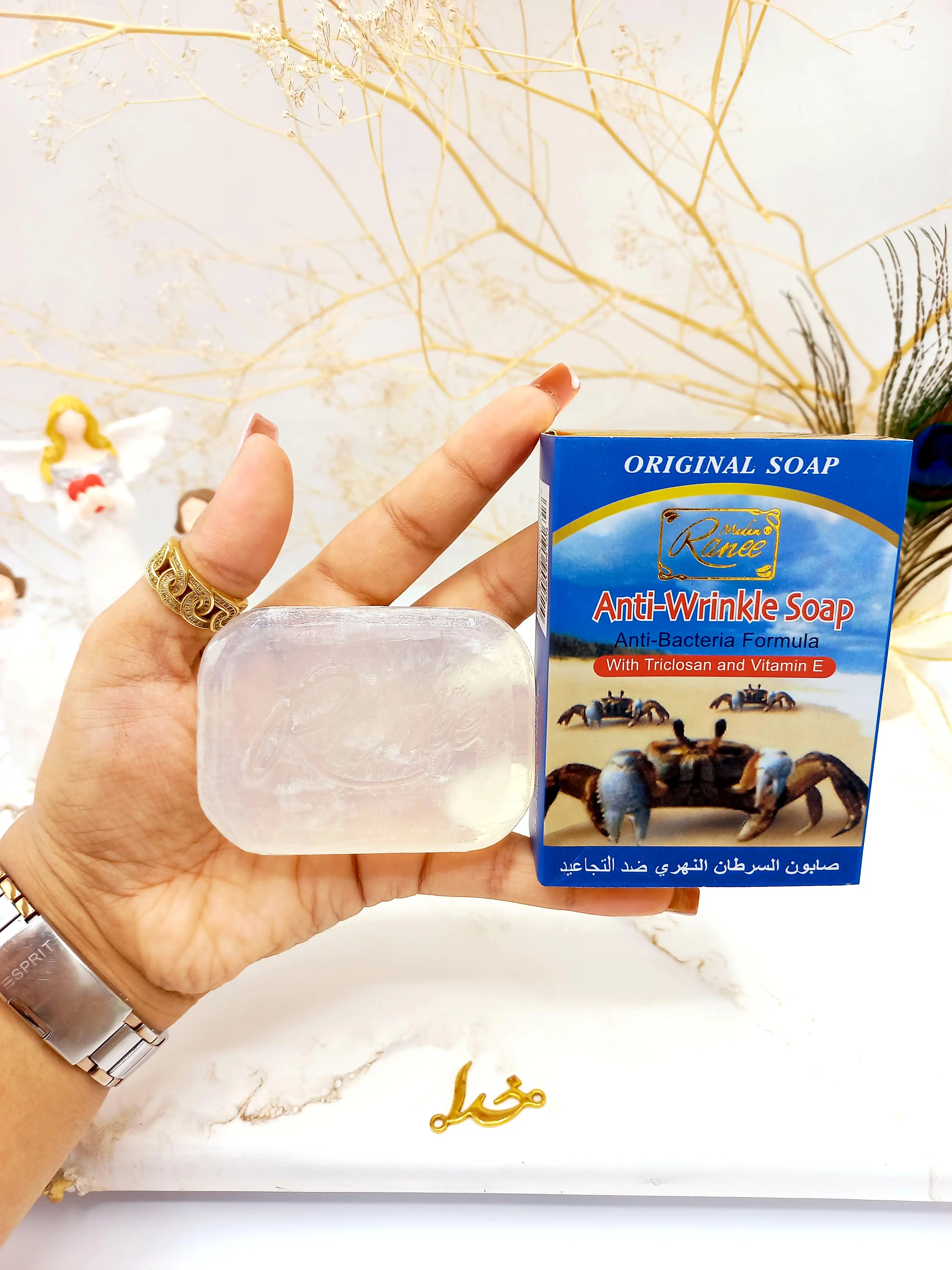 صابون خرچنگ ضد چین و چروک و دارای ویتامین E  رنه Ranee کد 1605
