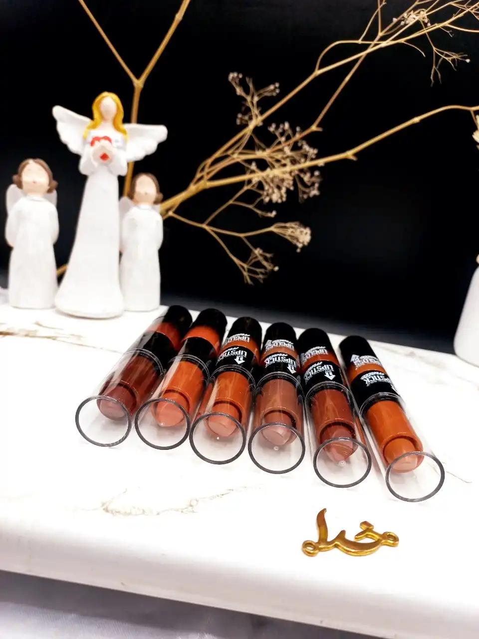 پک 6 تایی رژ جامد و مایع دو سر DOUBLE کد RB 161