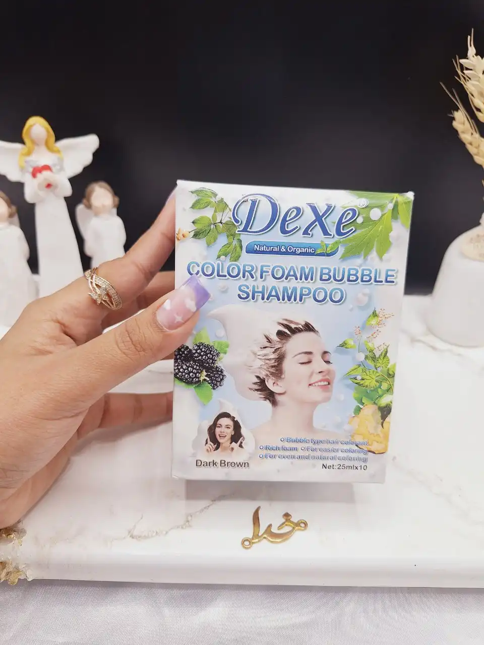 رنگ مو قهوه ای تیره دکسی Dexe کد 6218