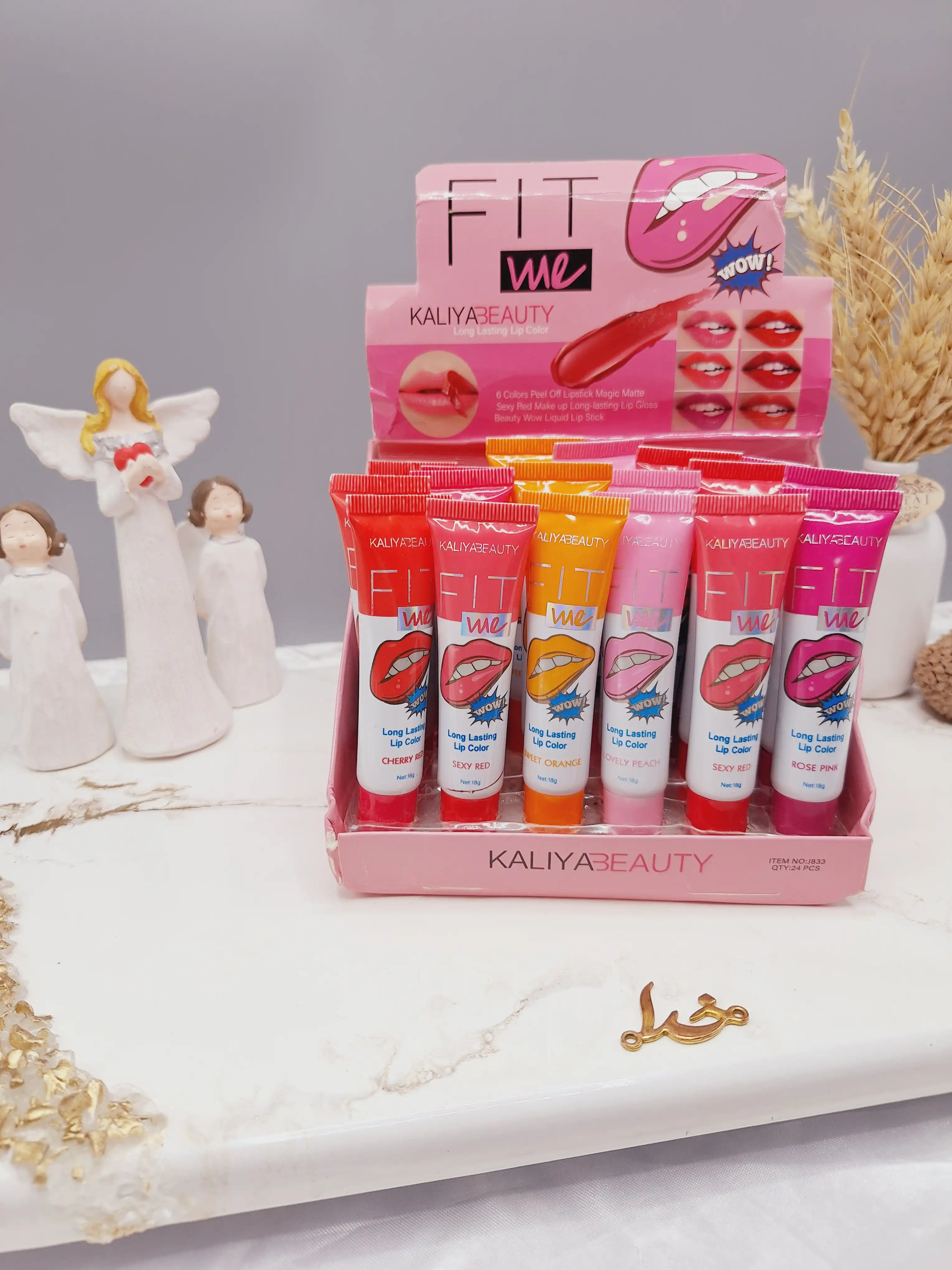 ماسک لب تیوپی پرطرفدار با رنگدهی عالی لب برند KALIYABEAUTY کد j833