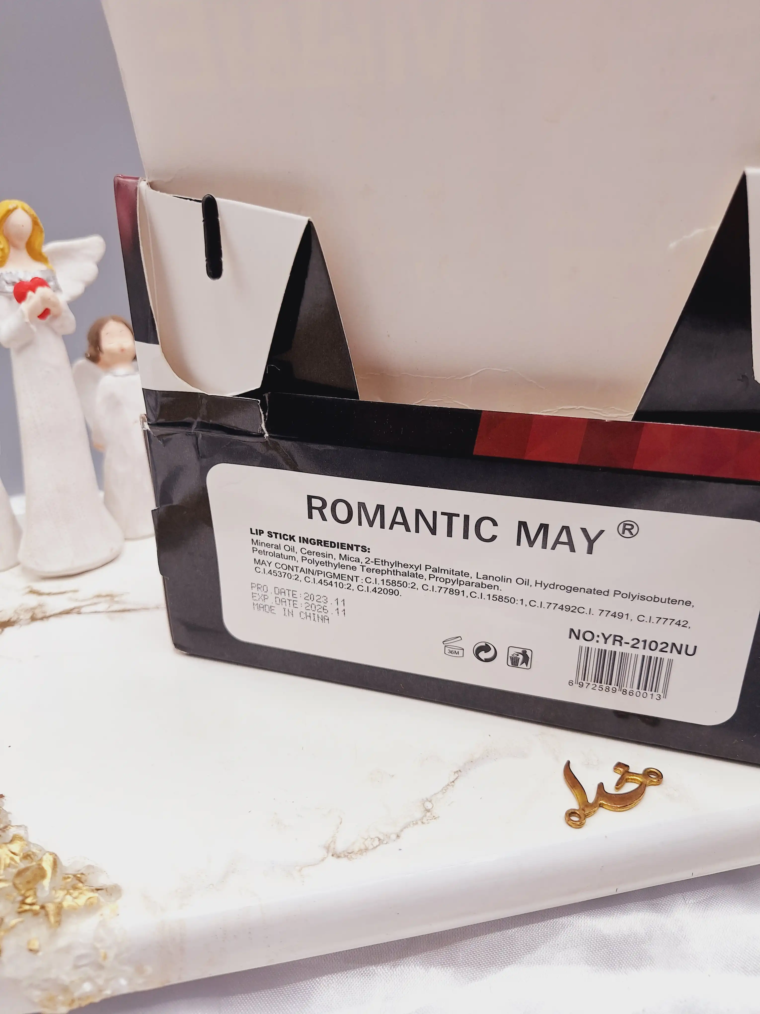 پک 6 تایی رژ جامد خوش رنگ Romantic May کد 2102
