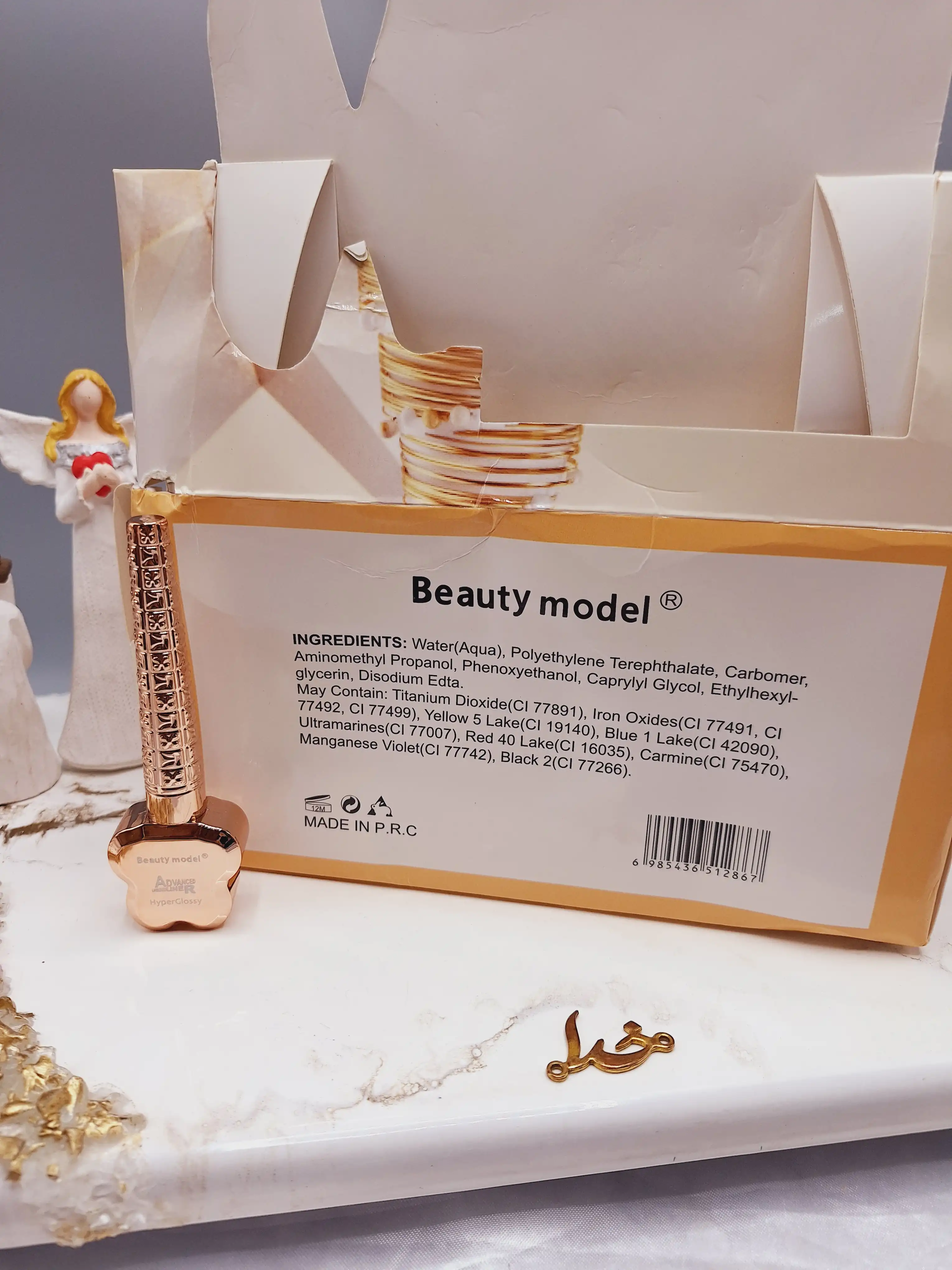 خط چشم مویی طرح ستاره دسته دار برند Beauty model کد E4072