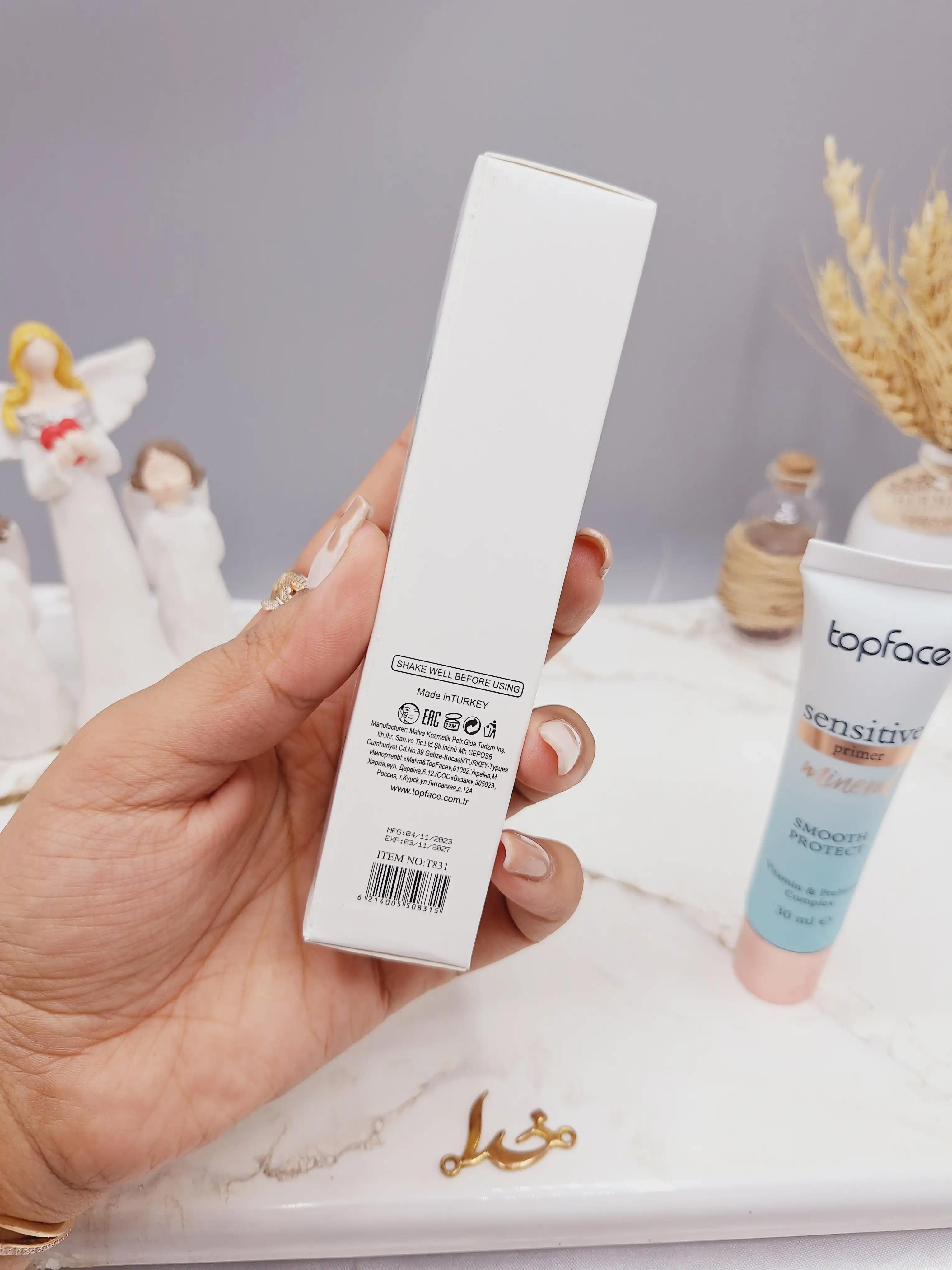 پرایمر رنگی مناسب پوست حساس جوش و آکنه برند تاپ فیس topface کدT831