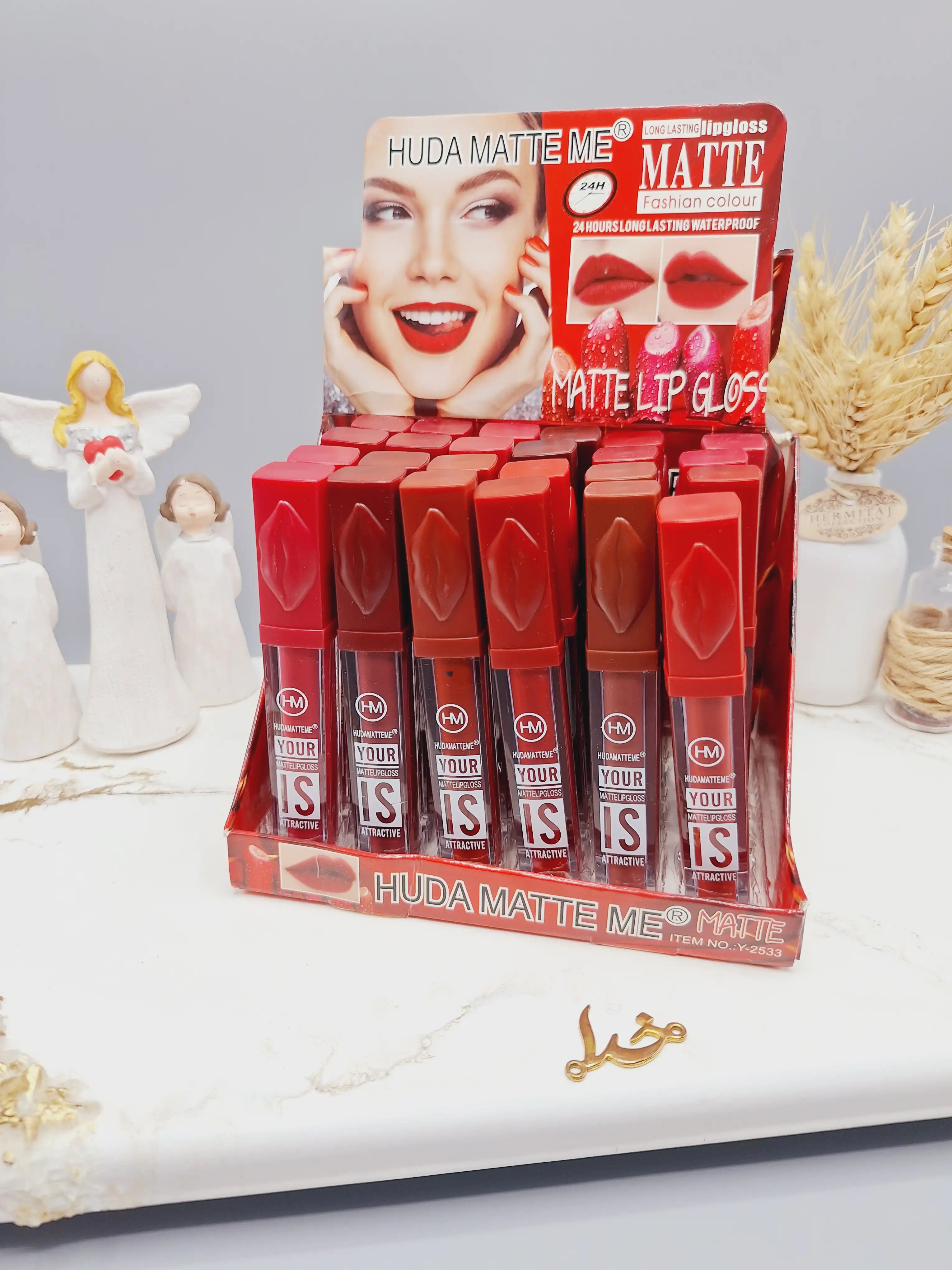 پک 6 تایی رژ مایع برند HUDA MATTE ME کد 2533