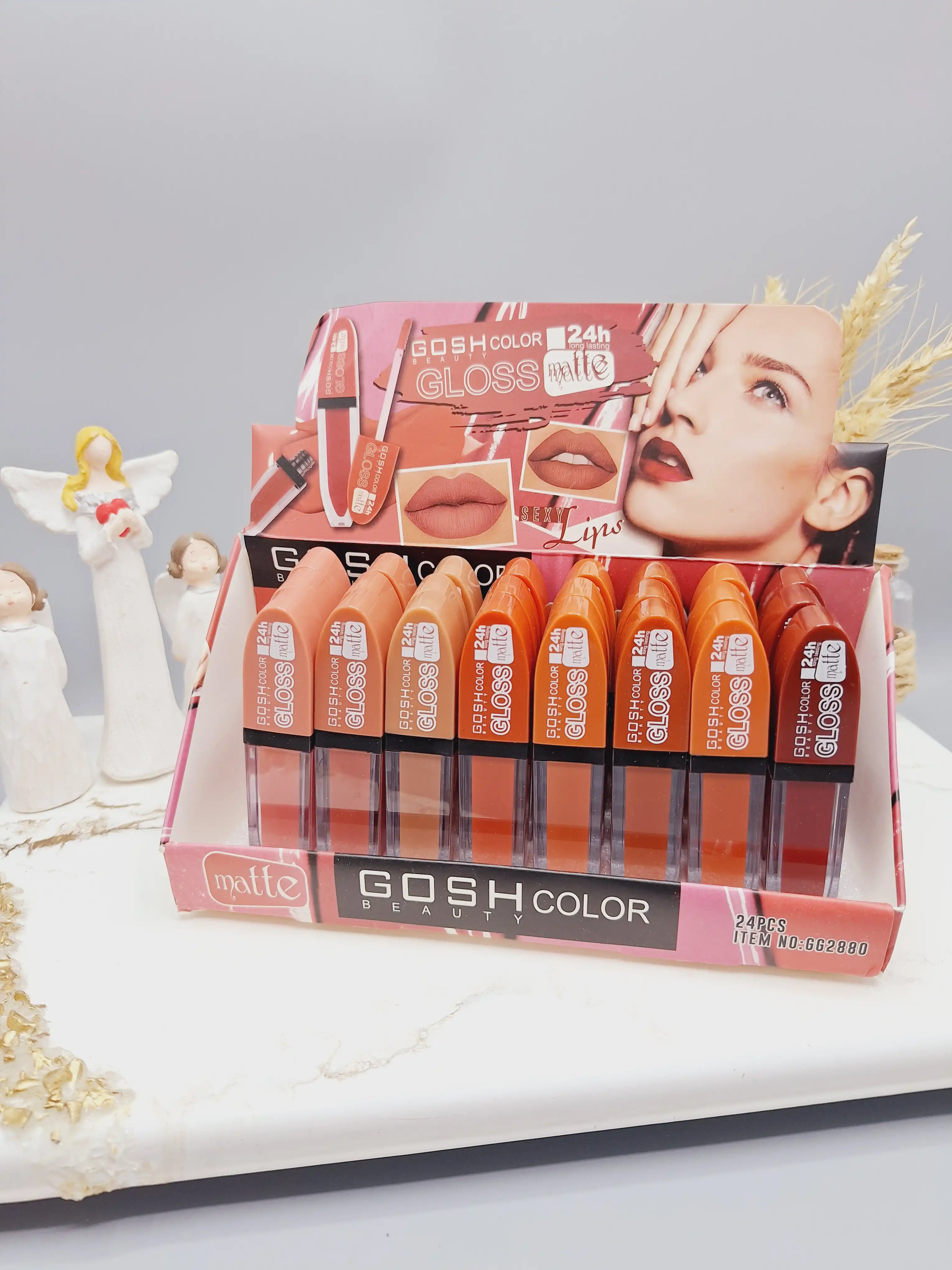 پک 8 تایی رژ مایع خوش کاور برند GOSH COLOR کد NO:GG2880