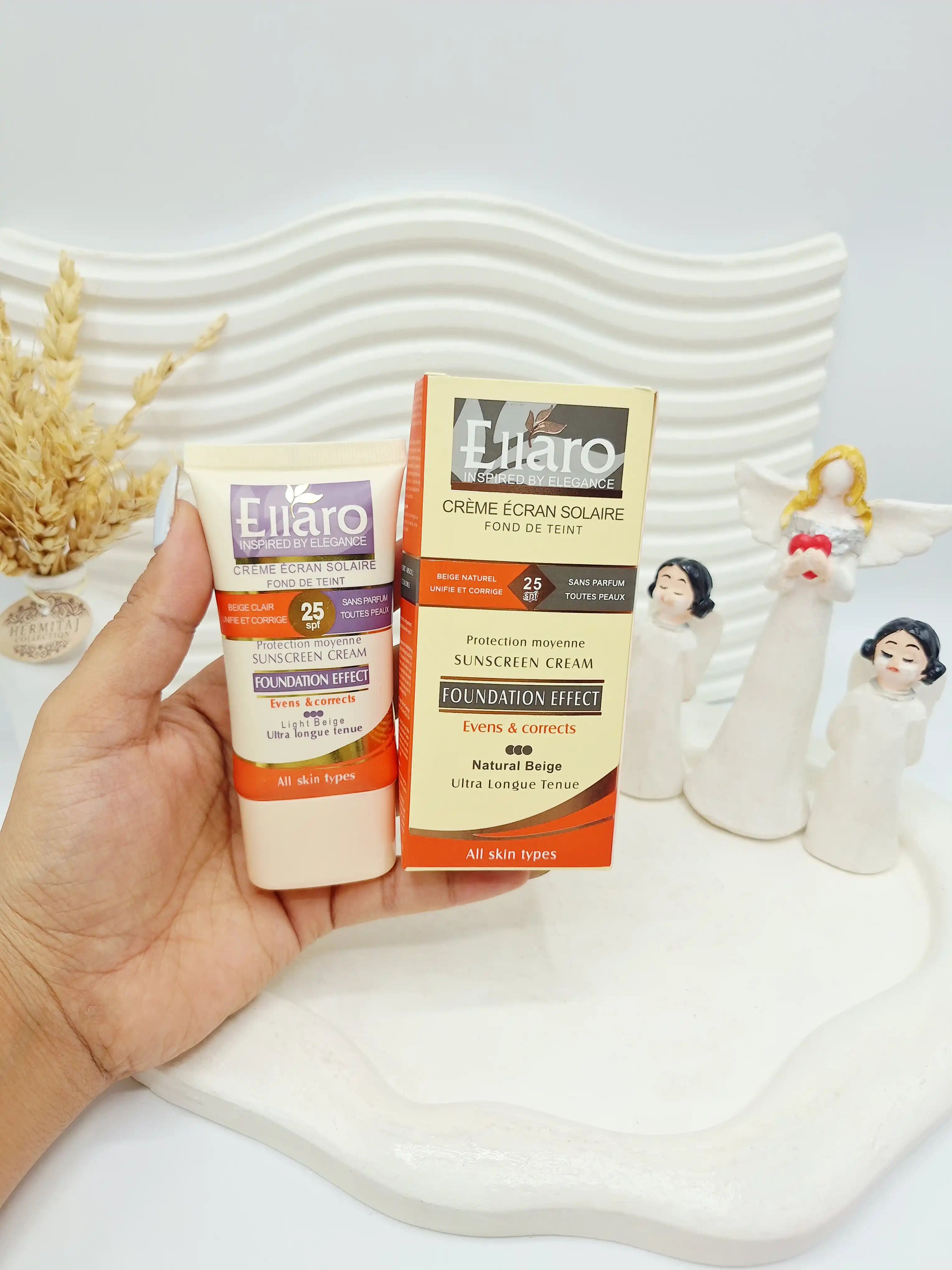 کرم ضد آفتاب پودری الارو SPF25 با پوشانندگی بالا