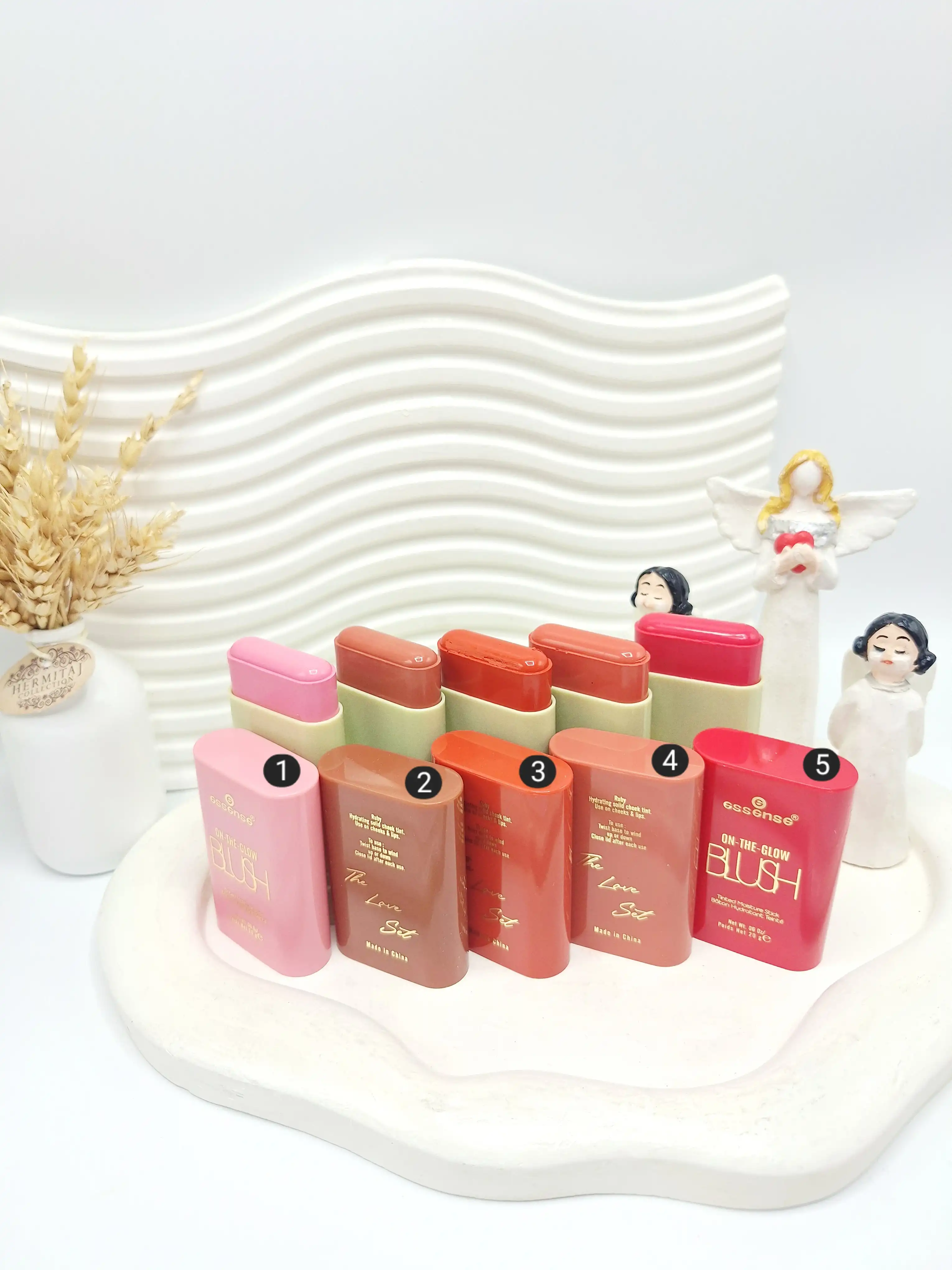 رژ گونه استیکی پرطرفدار اسنس مدل BLUSH کارتن سبز کد 1704