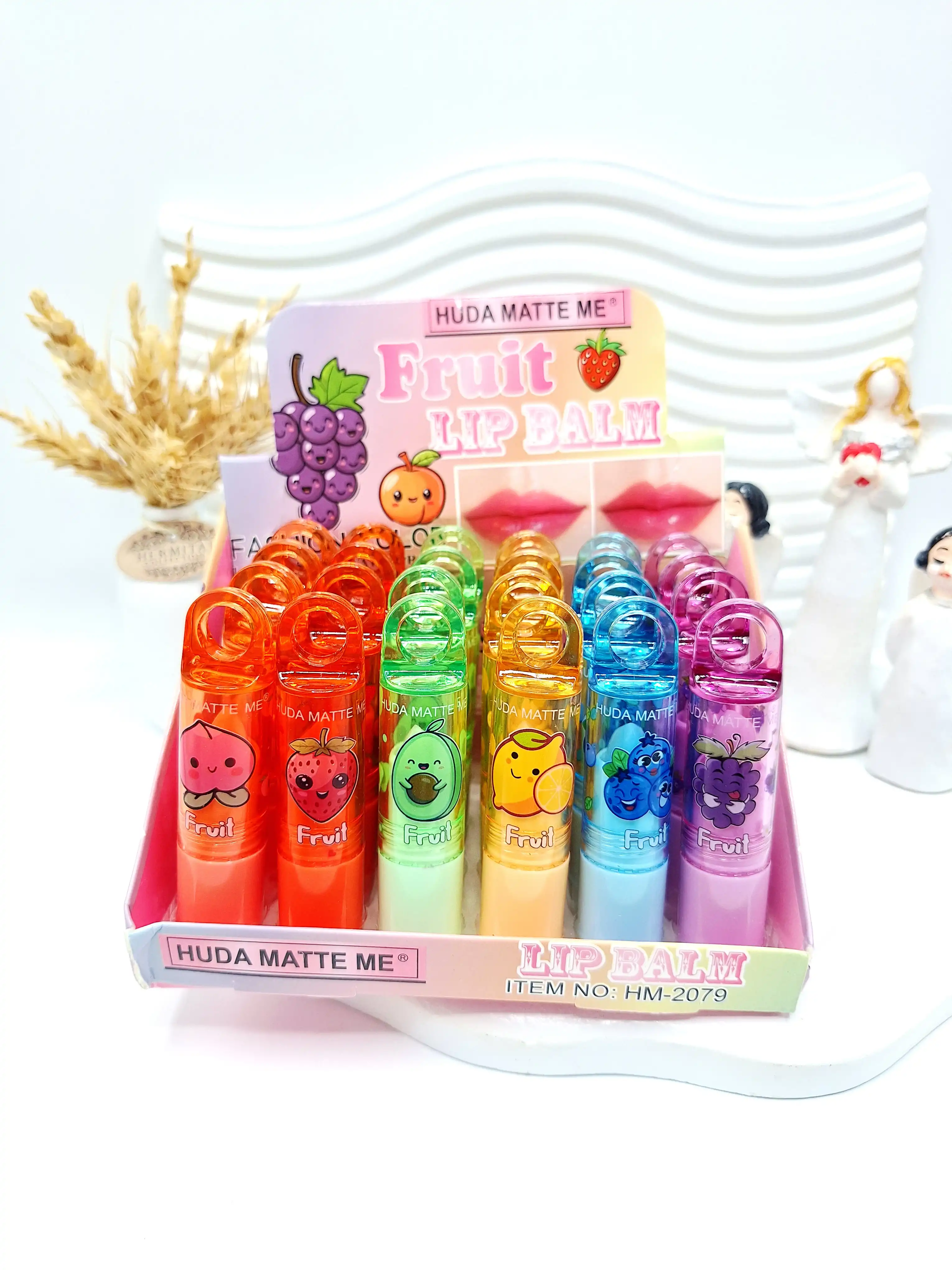 بالم لب میوه‌ای هدا مات می HUDA MATTE ME مدل Fruit کد HM-2079